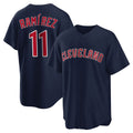 Punc C.Guardians #11 Jose Ramirez Player Navy Game Home Stitched Jerseys