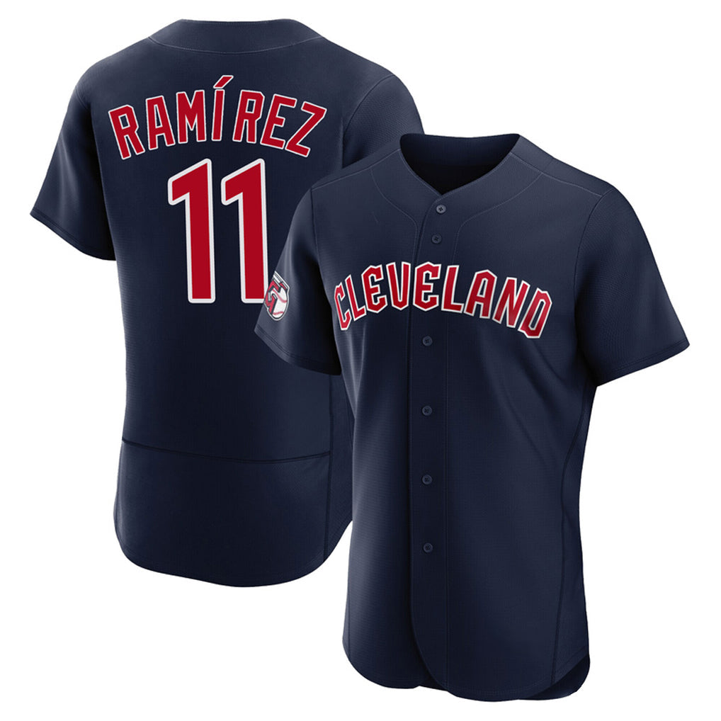 Punc C.Guardians #11 Jose Ramirez Player Navy Limited Elite Home Stitched Jerseys