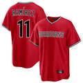 Punc C.Guardians #11 Jose Ramirez Player Red Home Game Stitched Jerseys