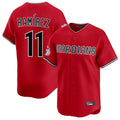 Punc C.Guardians #11 Jose Ramirez Player Red Limited Home Stitched Jerseys