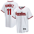 Punc C.Guardians #11 Jose Ramirez Player White Game Home Stitched Jerseys