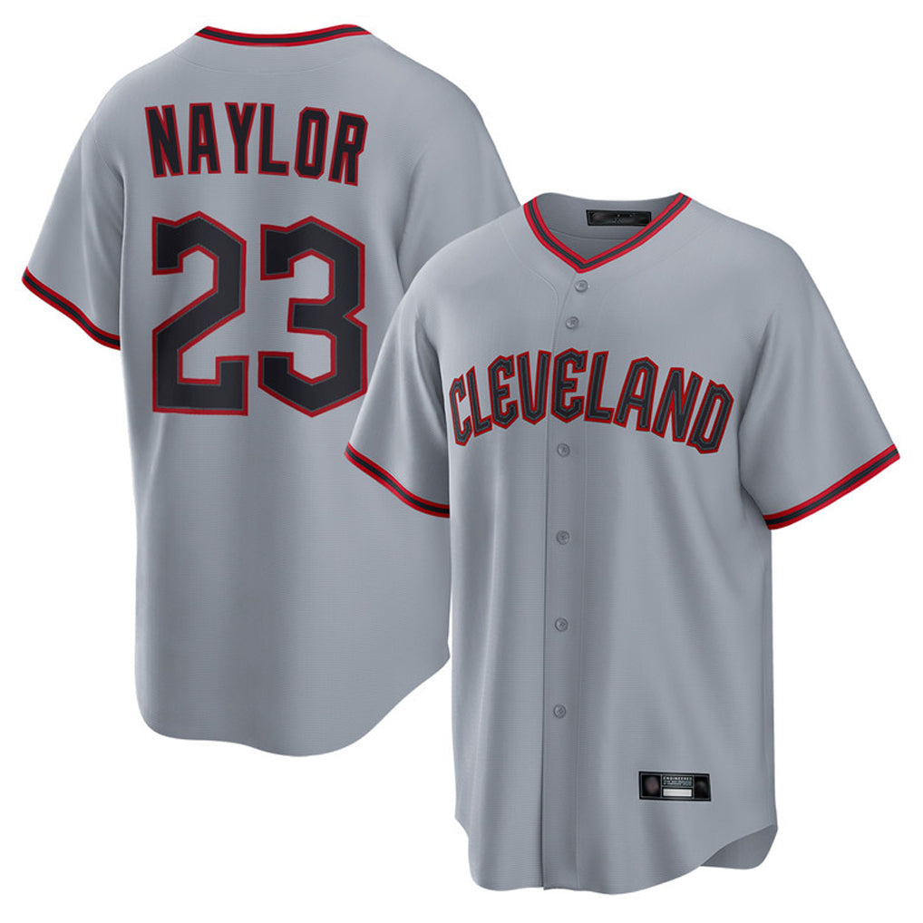 Punc C.Guardians #23 Bo Naylor Player Gray Home Game Stitched Jerseys