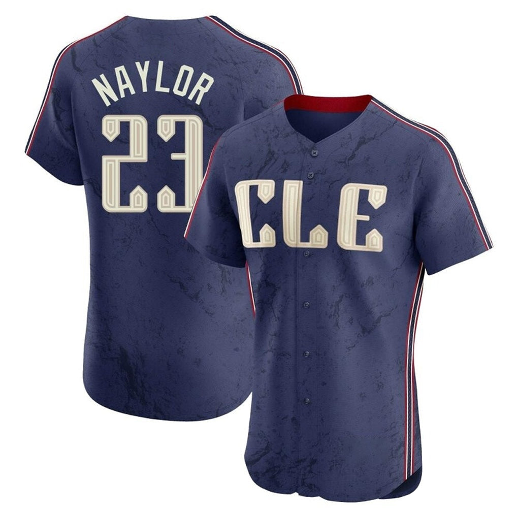 Punc C.Guardians #23 Bo Naylor Player Navy City Connect Limited Elite Home Stitched Jerseys