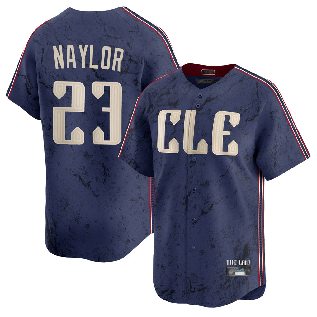 Punc C.Guardians #23 Bo Naylor Player Navy City Connect Limited Home Stitched Jerseys