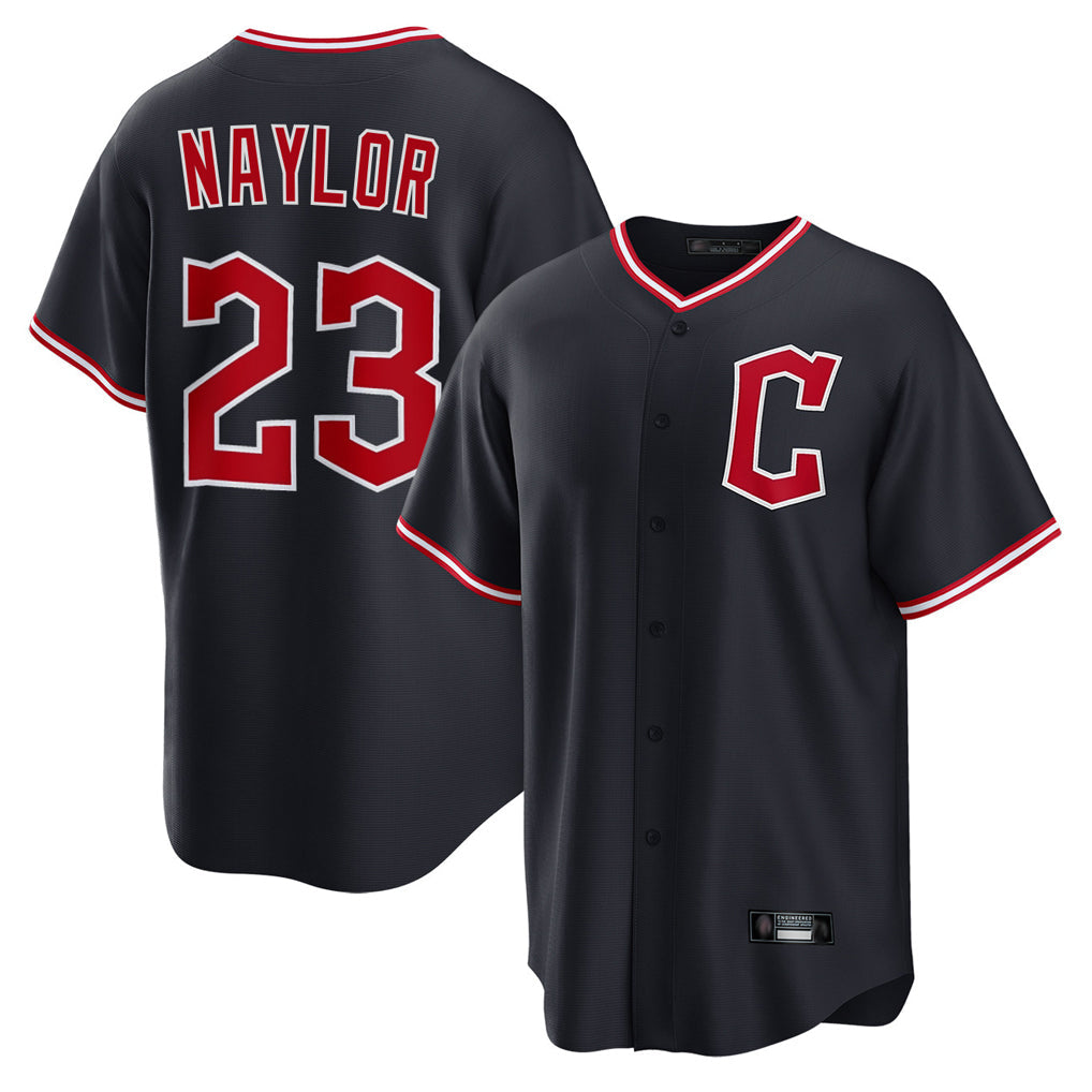 Punc C.Guardians #23 Bo Naylor Player Navy Home Game Stitched Jerseys