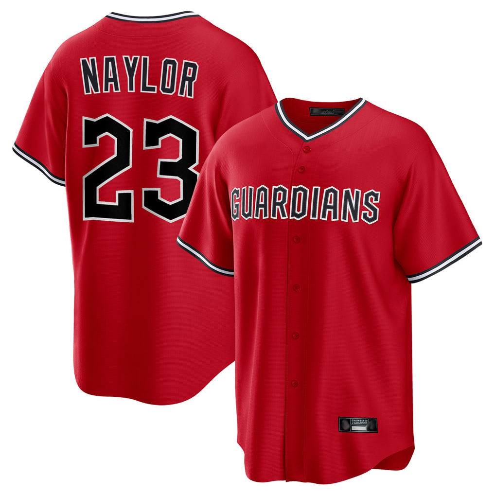 Punc C.Guardians #23 Bo Naylor Player Red Home Game Stitched Jerseys