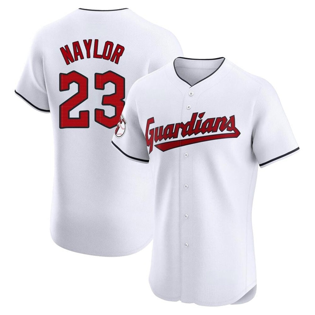 Punc C.Guardians #23 Bo Naylor Player White Limited Elite Home Stitched Jerseys