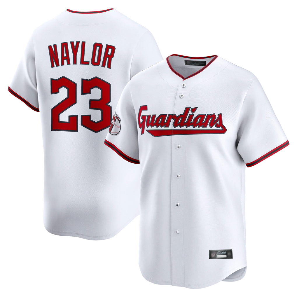 Punc C.Guardians #23 Bo Naylor Player White Limited Home Game Stitched Jerseys