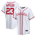 Punc C.Guardians #23 Bo Naylor Player White World Classic Home Game Stitched Jerseys