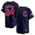 Punc C.Guardians #24 Triston McKenzie Player Navy Limited Home Stitched Jerseys