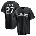 Punc C.Guardians #27 Austin Hedges Player Black Home Game Stitched Jerseys