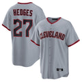 Punc C.Guardians #27 Austin Hedges Player Gray Home Game Stitched Jerseys