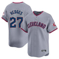 Punc C.Guardians #27 Austin Hedges Player Gray Road Limited Home Game Stitched Jerseys