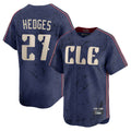 Punc C.Guardians #27 Austin Hedges Player Navy City Connect Limited Home Stitched Jerseys