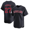 Punc C.Guardians #27 Austin Hedges Player Navy Limited Home Game Stitched Jerseys