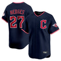 Punc C.Guardians #27 Austin Hedges Player Navy Limited Home Stitched Jerseys