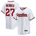 Punc C.Guardians #27 Austin Hedges Player White Game Home Stitched Jerseys