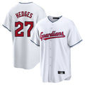 Punc C.Guardians #27 Austin Hedges Player White Home Game Stitched Jerseys