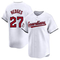 Punc C.Guardians #27 Austin Hedges Player White Limited Home Stitched Jerseys