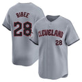 Punc C.Guardians #28 Tanner Bibee Player Gray Road Limited Home Stitched Jerseys