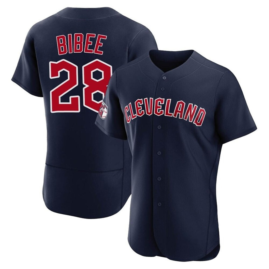 Punc C.Guardians #28 Tanner Bibee Player Navy Limited Elite Home Stitched Jerseys