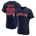 Punc C.Guardians #28 Tanner Bibee Player Navy Limited Elite Home Stitched Jerseys