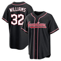 Punc C.Guardians #32 Gavin Williams Player Black Fashion Out Home Game Stitched Jerseys