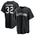 Punc C.Guardians #32 Gavin Williams Player Black Home Game Stitched Jerseys