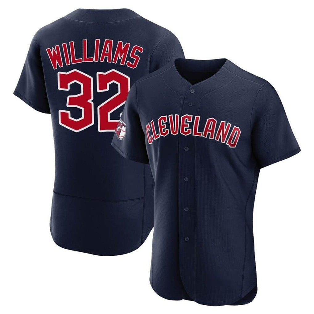 Punc C.Guardians #32 Gavin Williams Player Navy Limited Elite Home Stitched Jerseys