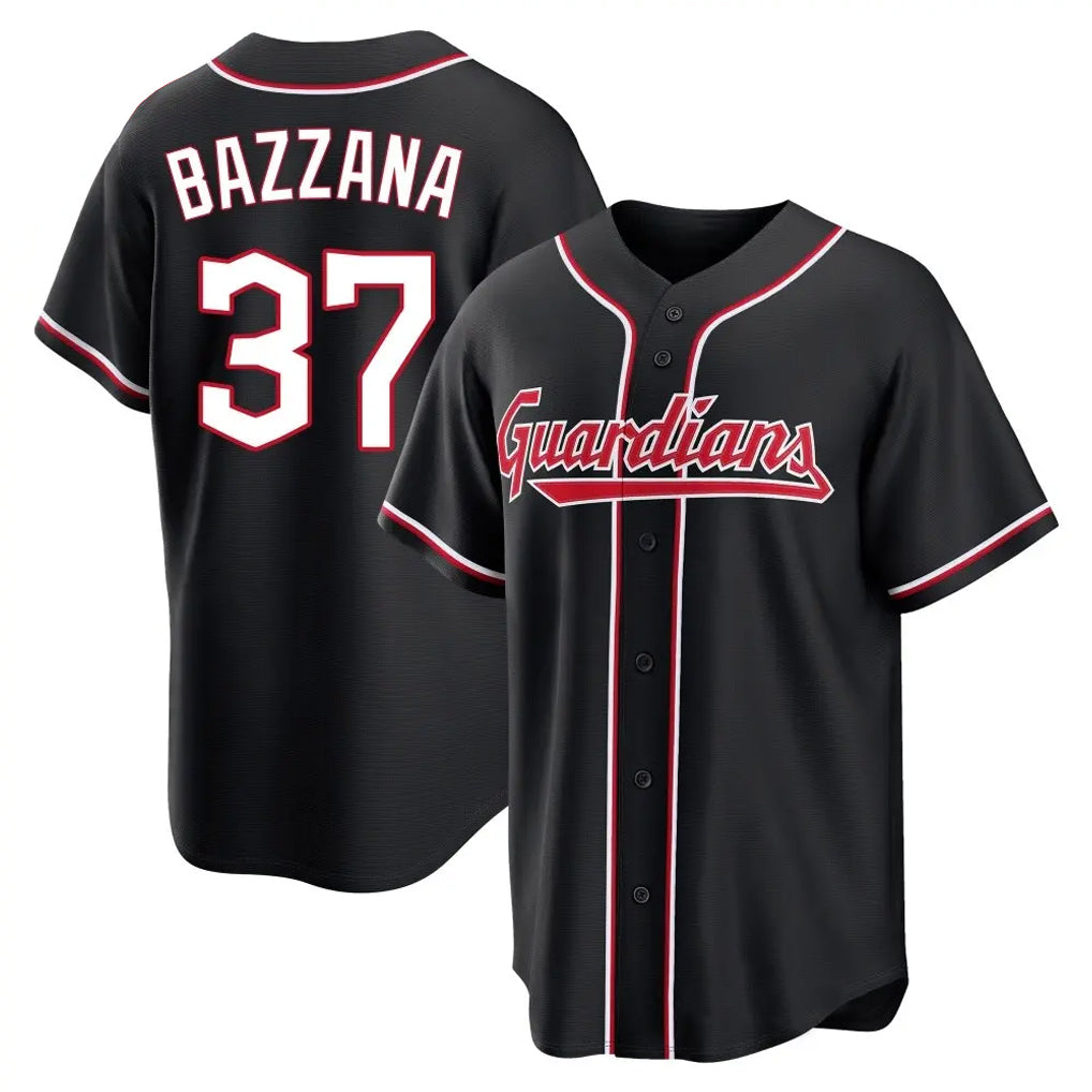 Punc C.Guardians #37 Travis Bazzana Player Black Fashion Out Home Game Stitched Jerseys