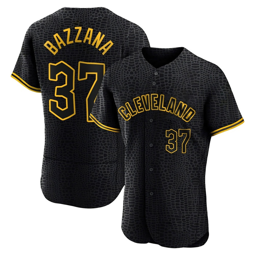 Punc C.Guardians #37 Travis Bazzana Player Black Snake Skin City Limited Elite Home Stitched Jerseys