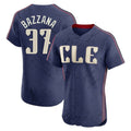 Punc C.Guardians #37 Travis Bazzana Player Navy City Connect Limited Elite Home Stitched Jerseys