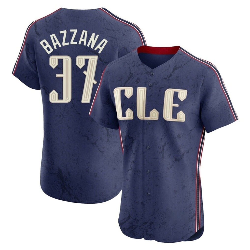 Punc C.Guardians #37 Travis Bazzana Player Navy City Connect Limited Elite Home Stitched Jerseys