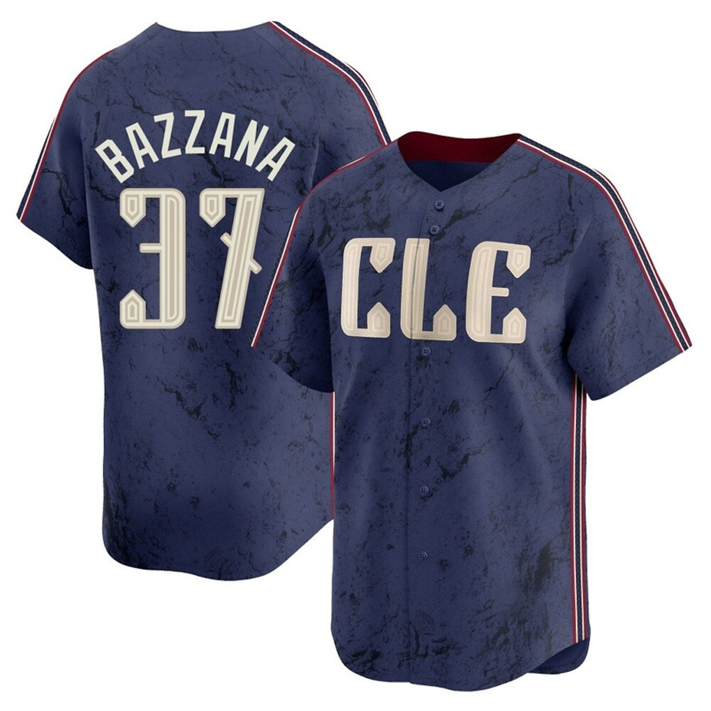 Punc C.Guardians #37 Travis Bazzana Player Navy City Connect Limited Home Stitched Jerseys