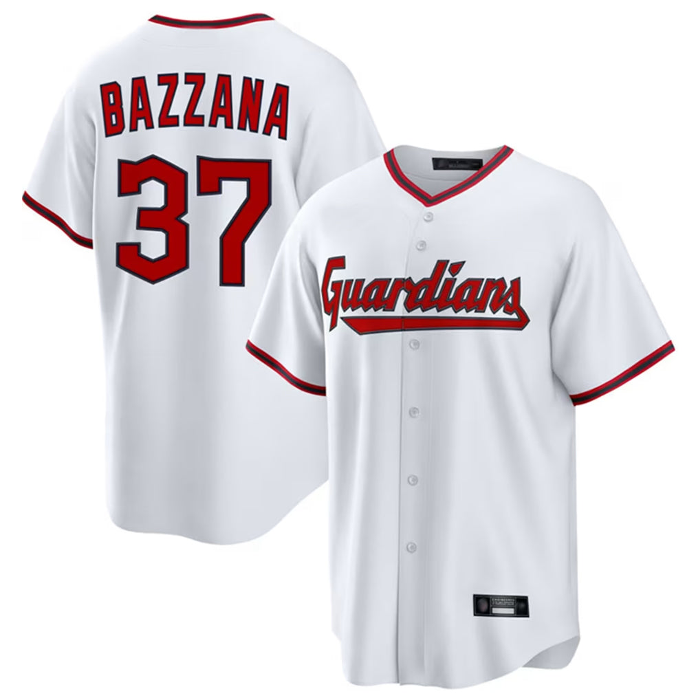 Punc C.Guardians #37 Travis Bazzana Player White Game Home Stitched Jerseys