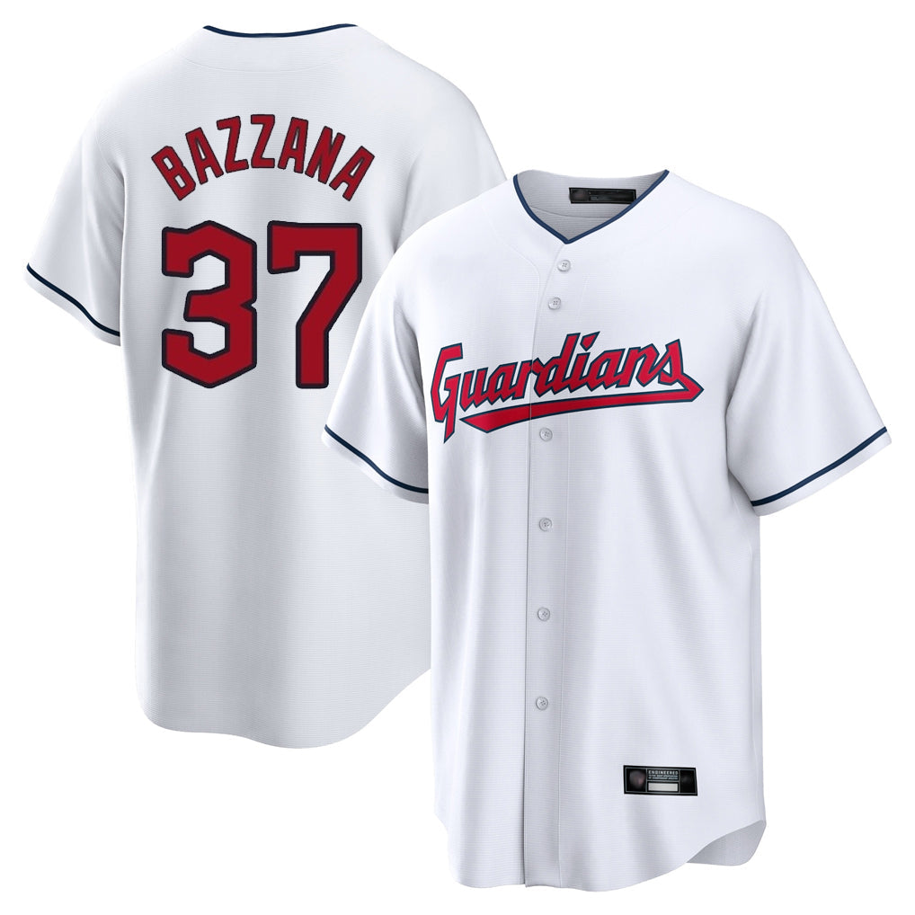 Punc C.Guardians #37 Travis Bazzana Player White Home Game Stitched Jerseys