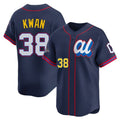 Punc C.Guardians #38 Steven Kwan Player Navy American League All-Star Edition Limited Home Stitched Jerseys