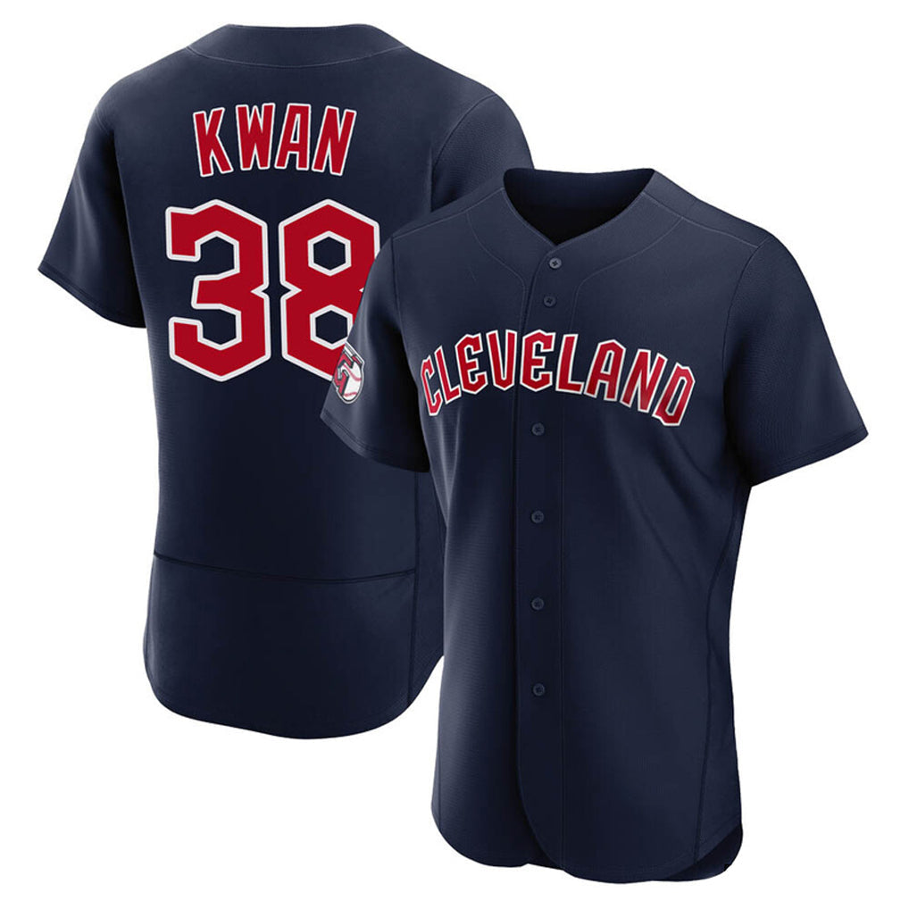 Punc C.Guardians #38 Steven Kwan Player Navy Limited Elite Home Stitched Jerseys