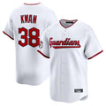 Punc C.Guardians #38 Steven Kwan Player White Limited Home Game Stitched Jerseys