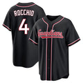Punc C.Guardians #4 Brayan Rocchio Player Black Fashion Out Home Game Stitched Jerseys