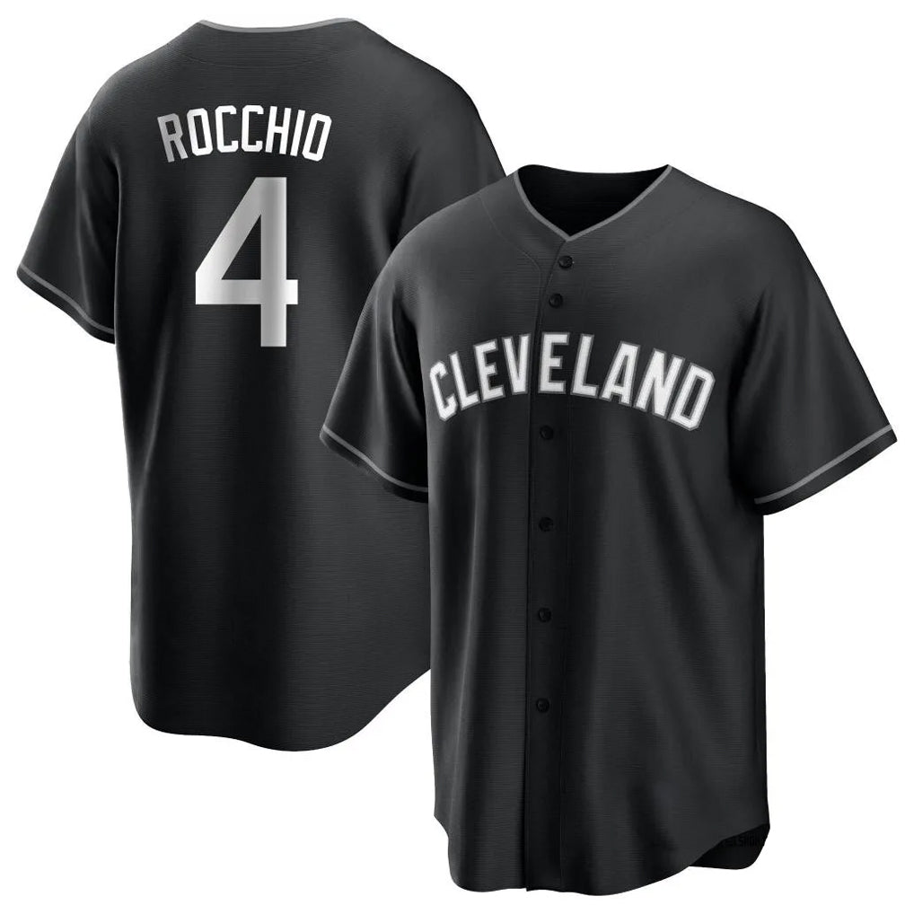 Punc C.Guardians #4 Brayan Rocchio Player Black Home Game Stitched Jerseys