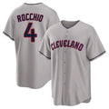 Punc C.Guardians #4 Brayan Rocchio Player Gray Game Home Stitched Jerseys