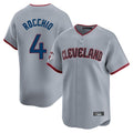 Punc C.Guardians #4 Brayan Rocchio Player Gray Road Limited Home Game Stitched Jerseys