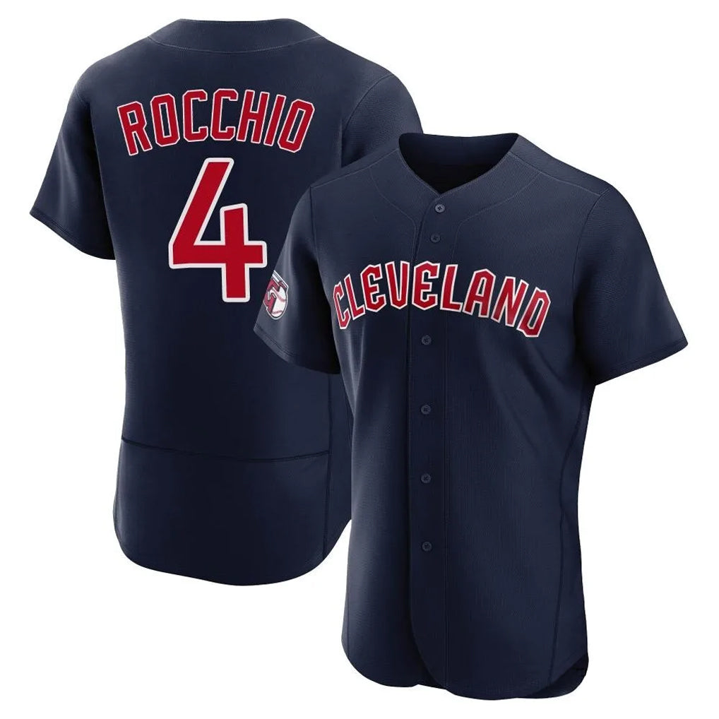 Punc C.Guardians #4 Brayan Rocchio Player Navy Limited Elite Home Stitched Jerseys