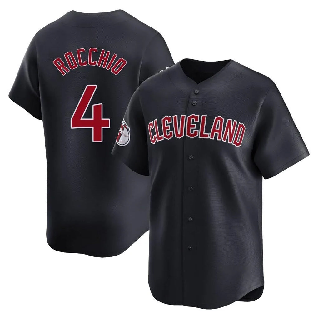 Punc C.Guardians #4 Brayan Rocchio Player Navy Limited Home Game Stitched Jerseys