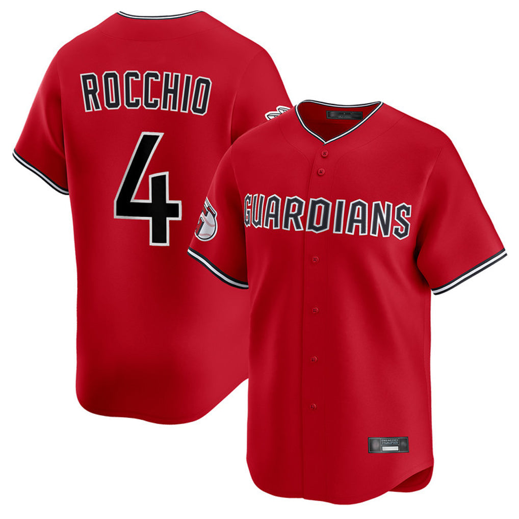 Punc C.Guardians #4 Brayan Rocchio Player Red Limited Home Stitched Jerseys