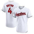 Punc C.Guardians #4 Brayan Rocchio Player White Limited Elite Home Stitched Jerseys