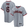 Punc C.Guardians #6 David Fry Player Gray Home Game Stitched Jerseys