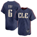 Punc C.Guardians #6 David Fry Player Navy City Connect Limited Home Stitched Jerseys