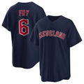 Punc C.Guardians #6 David Fry Player Navy Game Home Stitched Jerseys